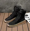 Designer-r Black Gum Numbuck Fog Made In Italy military boots High Cut Winter boots size 41-46