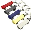 Skateboard Key Chain Metal Keychain New Scooter Advertising Promotional Gifts Key Ring Keyring Pendant Car Key Holder 5 Colors