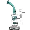 8,4 inch dikke bedwelmende glazen dab-rigs waterpijpen waterpijpen waterleidingen unieke bong recycler olie met 14 mm verbinding