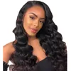 Doğal Renk Gevşek Dalga Saç Peruk Brezilyalı Virgin Humanhair Dantel Ön Peruk Siyah Kadınlar için