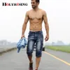 men cargo shorts bermuda homme male fashion shorts Washed denim short men jeans shorts homme