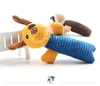 Pet Chew Toy Dog Leksaker Valp Dental Tänder Gummi Bite-Resistent Corn Velvet Puppet Pet Biting Sound Toy Dog Plush Toy