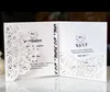 Laser Cut Wedding Invitations OEM in 41 Colors Customized Hollow With Vines Folding Personalized Wedding Invitation Cards BW-HK125