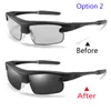 Occhiali da sole sportivi Smart Porized Sun Glasses 01 Second Intelligent Color Change di 100 UV Protezione UV per uomini Donne Fishing Outdoor6103526
