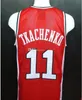 Vladimir Tkachenko # 11 Unione Sovietica CCCP Maglie da basket retrò da uomo cucite personalizzate con qualsiasi numero