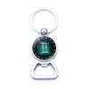 Uppdatering 12 Constell Keychain Horoscope Sign Summer Beer Bottle Opener Key Chain Ring Fashion Accessories