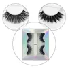 2Pairs 3D-faux mink hår Falska ögonfransar Naturliga / tjocka långa ögonfransar blandade Wispy Makeup Beauty Extension Tools