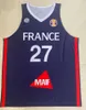 Rudy Gobert 27 Nicolas Batum National Team Jerseys China print CUSTOM any name number 4XL 5xl 6XL jersey