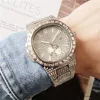 Zwitserse merkhorloges voor Mannen Luxe Quartz Movement Horloge Iced Out Out Full Diamond Designer Watch Kleine Dial Work Waterdicht Montre de Luxe