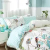 2018 Design Blumenvögel Bettwäsche Set Bett Bettwäsche 1 PC Bettbedeckung 100% Baumwoll Qulit -Abdeckung oder Bettdecke oder Gehäuse Großhandel
