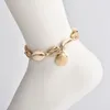 Anklet Chain Metal Gold Shell Ankle Bracelet Anklets Foot Chains New Beach Jewelry for Women Will and Sandy Gift 320264