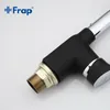 Frap Business Style Black Silica Gel Nose Any Direction Kitchen Faucet Cold and Hot Water Mixer Torneira Cozinha Crane F4453-04 T200424