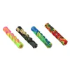 Colorido Silicone Glass Bong Tubos de tubo de tubo de fumantes Cigarro MounthipipipiPled Design Portátil Handpipe Mutrent Dica Innovative