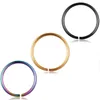 Stainless Hoop Nose Ring And Stud Cartilage Hoop Septum Tragus Piercing Earring Body Jewelry 20G Mix 100pcs 6/8/10mm