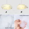 Lámpara colgante de nube creativa, luz de suspensión de algodón de PVC, para Hotel, sala de estar, mesa de comedor, habitación de niños, tienda de guardería, iluminación de centro comercial