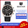 Reloj Hombre Benyar Fashion Chronograph Sport Mens Watches Top Brand Luxury Business Quartz Watch Clocio lelogio masculino245r