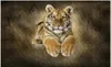 Papier peint photo mural personnalisé 3d peintures murales dessin animé animal tigre haut de gamme fond peinture murale papiers peints décor à la maison