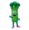 Costume della mascotte dei broccoli di Halloween Verdure dei cartoni animati Personaggio a tema anime Costumi di fantasia per feste di carnevale di Natale Vestito per adulti273C