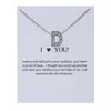 2019 Design Initial Letters Crystal Silver Necklace Women Sweater Chain Best Friends Gift Jewelry Free Shipping