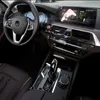 BMW 5 Serisi G30 için Karbon Fiber Sticker G30 6GT Araba Styling İç Gearshift Klima CD Paneli Okuma Işık Kapak Trim Oto Aksesuarları