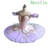 Lila Roze Doornroosje ballet tutu meisjes Beige Roze professionele ballet kostuums bloemenfee klassiek ballet jurk pannenkoek tut268k