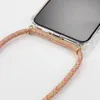 Einfarbige Kordelkette Halskette Lanyard Handyhülle für iPhone 11 Pro X XR XS Max Soft Clear Back Case zum Tragen