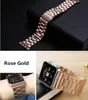 Pasek ze stali nierdzewnej do zespołu Zegarek Apple 38mm 42mm Metalowy Watchband 40mm 44mm Bransoletka Sportowa dla Iwatch Series 7/6 / SE / 5/4/3/2 41mm 45mm