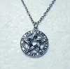 Unisex Amulet Necklace Pentagram Pentacle Pendant Colares Cadeia Supernatural Wicca Jóias Gargantilha Proteção Jóias Presente 547