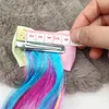 Desenhos animados imprimir clipes Unicorn arcos de cabelo com caudas borla para Crianças Meninas Cabelo Comprido colorido do partido peruca Acessórios de cabelo 50pcs 0902