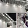 12 stks 17cm Clear Crystal Acrylic Achthoekige Kralen Gordijn Garland Kroonluchter Opknoping Ornament Hanger Bruiloft Decoraties