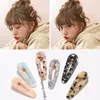 Femme Girl Vintage Leopard Resin Clips Coiffes Duckbill Snap Clip Tortoise Coquille Slide Barrette Hair Hair Accessories Girls Party 5447210