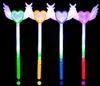 Led Magic Wands Flash Fairy Angel Heart Wings Wand Cosplay Fancy Dress Glow Sticks Party Light up Atmosphere props Props Favors gift