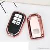 TPU Car Key Cover Case suitable for Honda Fit Accord Civic CR-V CRV City Jazz Elantra IX35 Santafe Key Chain Accessories294Y