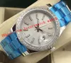 s 8 Style Luxury Watches Mens Diamond Watch 41mm Silver Gold and Steel 116334 Asia 2813 Automatic Fashion Men's Watch260o