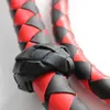 140 cm Bondage Redblack Leather Whip Rasting Crop Crop Night Party Flageger Rainha Toy Toy Sexy #R52