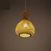 Lampe suspendue en bambou tricotée à la main, luminaire décoratif d'intérieur, idéal pour un Restaurant, un hôtel, un bar, un salon de thé, un bistro, Izakaya Zen, éclairage suspendu en bois
