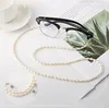 Wysokiej jakości naturalne Pure-Pearl Okulary Łańcuch Silica-Gel Loop Eyeglasses Realenglasses Anti-Slip Lanyard Prezent Party Biżuteria