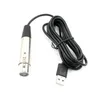 Micrófono de cuello de cisne USB para computadora Micrófono de condensador de estudio con cable profesional para Karaoke PC Grabación de video