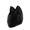 NTS-003 NITRINOS марка мотоцикла шлем полное лицо с размером кошачьи уши Личность Cat шлем Мода мотоцикл шлем M / L / XL / XXL