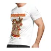 Mode 3D T-Shirts drucken Weihnachten Herren Damen T-Shirt Anime Kurzarm T-Shirts O-Ausschnitt Tops Cartoon T-Shirt 528 Weihnachtsgeschenk schwarz