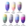 New 6pcs/lot Thermal Nail Polish 6ml 3 Colors Temperature Color Changing Manicure Varnish Nail Art Design DIY