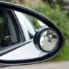 1 Paar Auto-Fahrzeug-Spiegel für toten Winkel, Rückspiegel, HD-konvexes Glas, 360 Grad verstellbare Spiegeldrehung, große Spiegelfläche – Schwarz