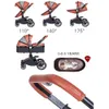 Детская коляска 3 в 1 Система Путешествия Складная комбо 360 градусов Поворотный автокресло