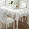 Hot Europe Style luxe confort nappe dentelle bord anti-poussière couvertures pour Table chaise couverture maison fête nappes décor à la maison de haute qualité