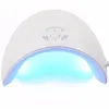 LED UV-lampa Infraröd Induktion Gel Nail Dryer Manicure Tool Dry Machine för alla Curing Nail Gel USB-kontakt HHA135