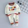 Neugeborene Baby Mädchen Jungen Kleidung Set Cartoon Langarm Tops Hosen 2PCS Outfits Kinder Bebes Kleidung Kinder Jogging Suits1460739