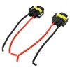 10st Nylon H8 H11 Lampor Bil LED FOG Light Adapter Harness Socket Wire Cord Connector Sele kabelplugg
