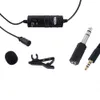 Canon Nikon Sony DSLR Kamera Ses Kayıt Cihazları Smartphone PC için Mini yönlü Boyun Mikrofonu Tie Klip Mikrofonlar