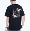 Mens Designer T-shirt Korte Mouw Hip Hop Tops Tee Hoge Kwaliteit Punk Vogel Borduurwerk Merk Zwart Wit Man T-shirt Luxe Kleding