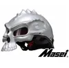 DUAL ANVÄNDNING Skullmask Motorcykelhjälm Capacete Casco Novel Retro Casque Motorcykel Half Face Scooter Helmet 9188202